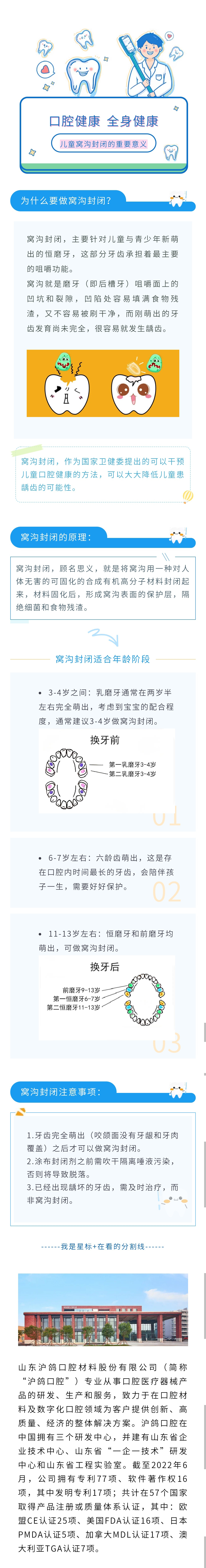科普|儿童做窝沟封闭的意义、操作方法及注意事项